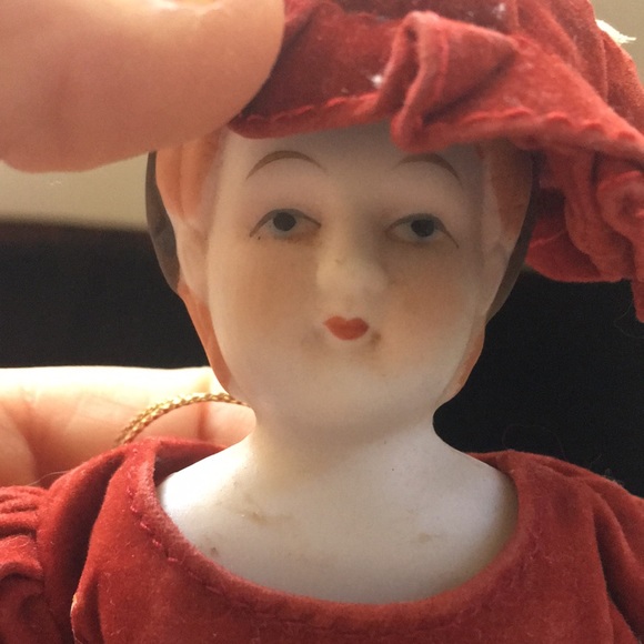Vintage Bisque Doll Ornament - Picture 12 of 12